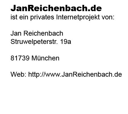 JanReichenbach.de Impressum